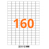 ETIQUETAS A4 100H. INETA 22x 12  16000U. CANTO ROMO