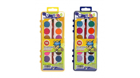 ACUARELA BISMARK PAMPY 16 COLORES CON PINCEL
