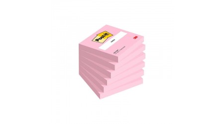 NOTAS ADHESIVAS POST-IT 654-PNK 100 H. ROSA 76X76 MM