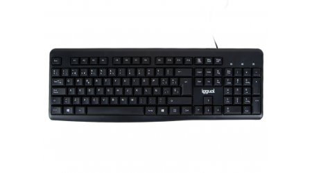 TECLADO IGGUAL CK-BASIC-120T USB 105 TECLAS + 15 MULTIMEDIA