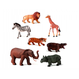 SET DE ANIMALES DE LA SELVA 7 UND. MINILAND