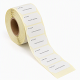 ETIQUETAS 2 LINEAS 26x16 MM ONDULADA BLANCA 1000 ETIQUETAS "Nº LOTE / FECHA DE CADUCIDAD:" OPEN/SWING
