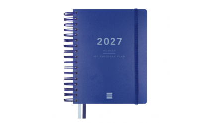 AGENDA 2026 ESPIRAL FINOCAM PROFESIONAL TEMPUS 1/4 DIA PAGINA TAPA DURA PP. CIERRE C/GOMA AZUL