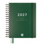AGENDA 2026 ESPIRAL FINOCAM PROFESIONAL TEMPUS 1/4 DIA PAGINA TAPA DURA PP. CIERRE C/GOMA AZUL