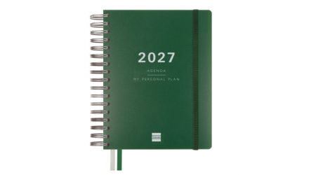 AGENDA 2026 ESPIRAL FINOCAM PROFESIONAL TEMPUS 1/4 DIA PAGINA TAPA DURA PP. CIERRE C/GOMA AZUL