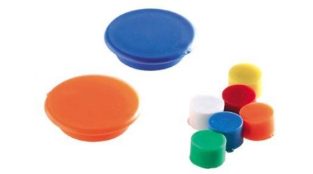 IMANES REDONDOS 40 MM. BLANCO BOLSA 10 UNIDADES