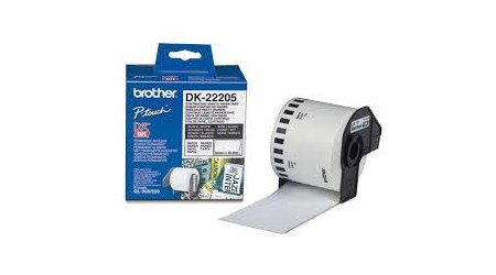 ETIQUETA ADHESIVA BROTHER DK22205 ROLLO CONTINUO 62 MM. ANCHO X 