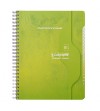 CUADERNO INDICE 1/4 17x22 CM. CLAIREFONTAINE ESPIRAL 90 HOJAS 70