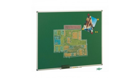 PIZARRA VERDE ACERO VITRIFICADO MARCO ALUMINIO 122 x 244 CM.