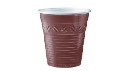 VASO CAFE PLASTICO BICOLOR MAQUINA PAQUETE DE 100 UNIDADES
