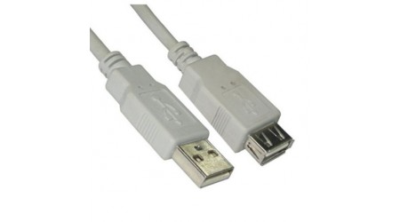 CABLE USB PROLONGADOR 2,0  AM/AH  3 MT.