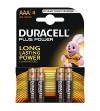 PILAS DURACELL PLUS POWER ALCALINAS AAA LR03   4 UNIDADES