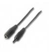 CABLE AUDIO JACK3.5M - JACK3.5H PROLONGADOR 5 METROS