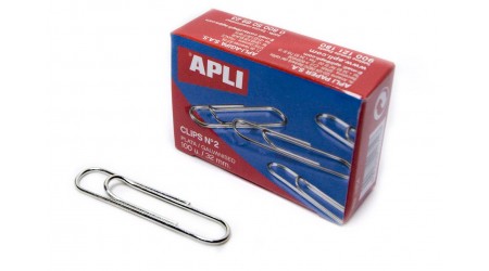 CLIPS Nº 2 APLI PLATEADOS 32MM 008159
