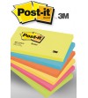 NOTAS ADHESIVAS POST-IT SURTIDO ENERGIA 76x127 PACK 6 BLOCS