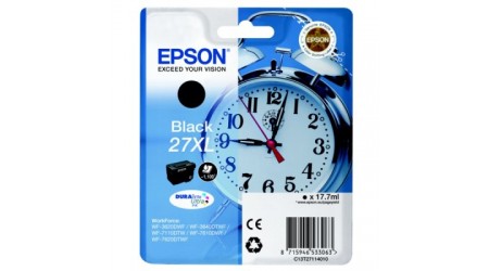 CARTUCHO EPSON NEGRO C13T27114010 Nº 27XL PARA WORKFORCE WF-3600 SERIES/