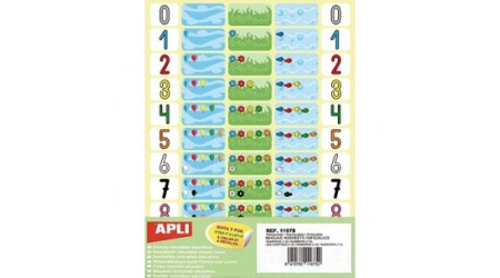 GOMETS APLI 11678 GOMETS NÚMEROS BOLSA 12 HOJAS