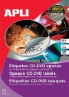 ETIQUETAS MEGA CD-DVD EXT.Ø 117 INT. Ø 18 PERMANENTE 100H. 200U.