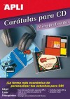 CARATATULAS Y SOBRES CD - DVD 10H. 10U. FRONTAL 121X121 DORSO 15