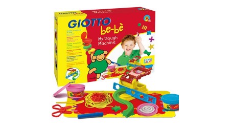 SET MAQUINA MODELAR GIOTTO BEBE , ACCESORIOS Y 5 PASTAS