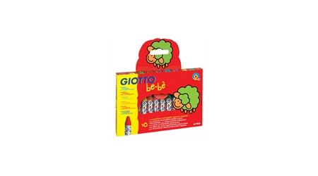 CERAS GIOTTO BEBE 10 COLORES + SACAPUNTAS