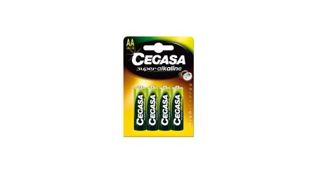 PILAS CEGASA SUPER ALCALINAS AA LR6  4 UNIDADES