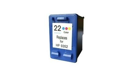CARTUCHO RECICLADO HP C9352CE Nº 22XL COLOR 15 ml.