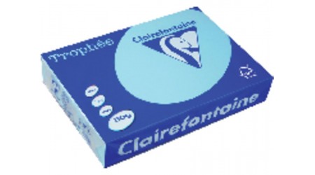 PAPEL A4 COLOR 500 HOJAS AZUL REAL 80 GR. CLAIREFONTAINE / PAPAG