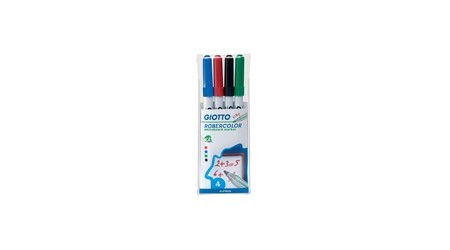 ROTULADOR PIZARRA BLANCA GIOTTO BLISTER 4 COLORES