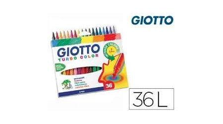 ROTULADOR COLORES GIOTTO TURBO COLOR 36 UNIDADES SURTIDOS