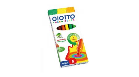 ROTULADOR COLORES GIOTTO TURBO COLOR  6 UNIDADES SURTIDOS