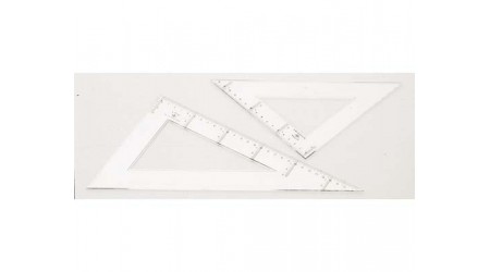 ESCUADRA 30 CM. TRANSPARENTE DOMINGO FERRER