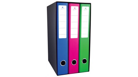 MODULO 3 CARPETAS 2A. 40MM. FOLIO SURTIDAS MARIOLA