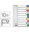 SEPARADOR FOLIO 10 POSICIONES 16 TALADROS POLIPROPILENO ESSELTE 