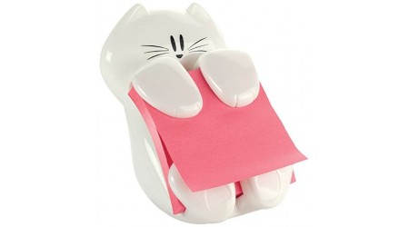 DISPENSADOR POST-IT PARA NOTAS EN ZIG ZAG - GATO  - ULTIMA UNIDAD