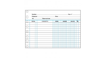 RECAMBIO MULTIFIN 3003 -CUENTAS CORRIENTES 1/4 APAISADO