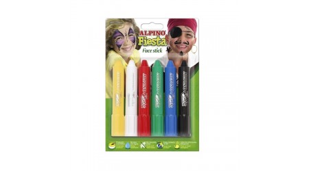 MAQUILLAJE SET FIESTA FACE STICK BLISTER 6 COLORES