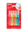 PURPURINA CON ADHESIVO APLI NEON 13 ML. BLISTER 5 COLORES SURTID