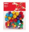 POM POM APLI BRILLANTE 78 UNIDADES SURTIDAS