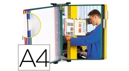 CLASIFICADOR DE PARED DE METAL CON 10 FUNDAS A4 TARIFOLD 464109 