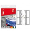COLGADORES ADHESIVOS DE PLASTICO APLI 10586 34x48 mm  100 UNIDAD