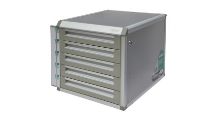 MODULO 5 CAJONES ALUMINIO CON LLAVE OFFICE BOX 315x350x298 MM