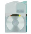 SOBRE CD VELCRO PARA 2 CDS 2 TALADROS OFFICE BOX TRANSPARENTE