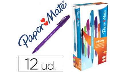 BOLIGRAFO PAPER MATE INKJOY 100 SURTIDO  1 MM. 12 UNID. SURTIDAS
