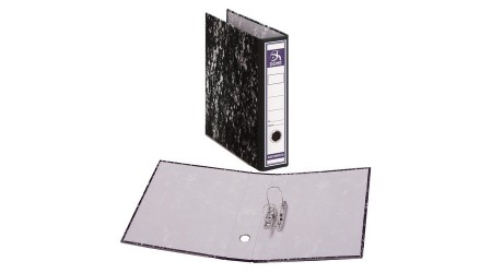 ARCHIVADOR A-Z FOLIO LOMO ANCHO JASPEADO NEGRO SPI SIN CAJA