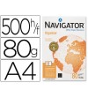PAPEL A4  80 GR. NAVIGATOR ORGANIZER 4 TALADROS 500 HOJAS 1581UN