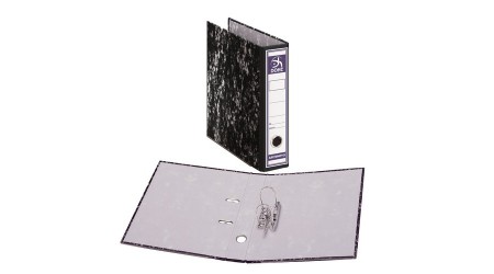 ARCHIVADOR A-Z A4 LOMO ANCHO JASPEADO NEGRO SPI SIN CAJA 922625