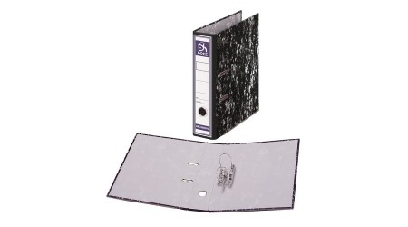 ARCHIVADOR A-Z A4 LOMO ANCHO C/ RADO JASPEADO NEGRO 282 X 318 X 70