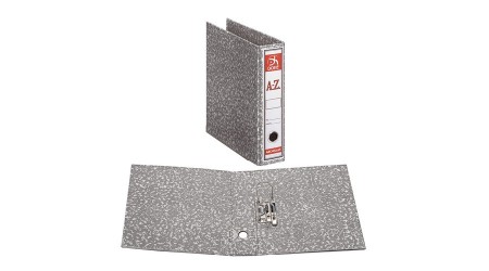 ARCHIVADOR A-Z A4 LOMO ANCHO JASPEADO GRIS SPI SIN CAJA