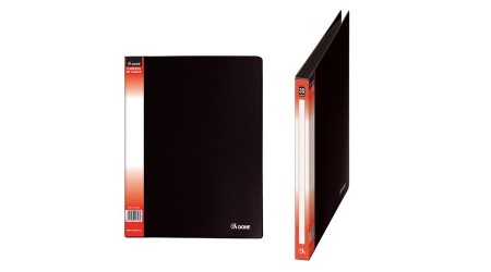 CARPETA ESCAPARATE  DOHE A4  30 FUNDAS NEGRO  235 X 310 X 16